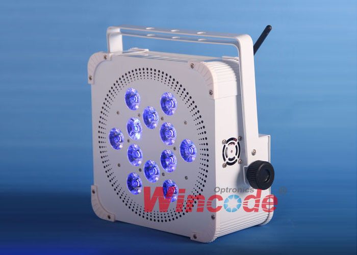 Battery Operated Outdoor Lights , Portable Stage Lighting RGBWA + UV Six In One