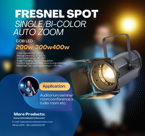 latest company news about The Art and Science of Selecting LED Fresnel Lights for Broadcast Rooms, Auditoriums, and Stages
