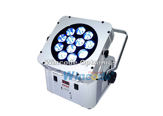 12×18W Battery Powered Stage Lights RGBWA + UV 5 In 1 Sound Active For Dj Events