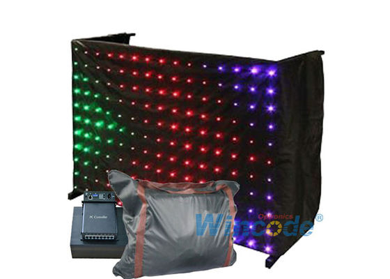 SMD RGB P20 Flexible LED Curtain Image Effects DMX512 Shapes Star Curtains