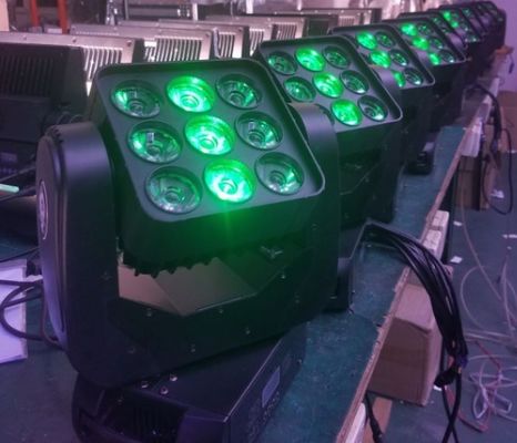 Good price 9*12W LED Mini Color Wash Moving Head Pixel Mapping Control Stage Lighting online
