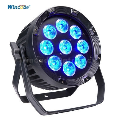 Good price Professional Wireless LED Par Light With 15-45° Lens Options  9x18W RGBWA+UV 2.4G Transceiver online