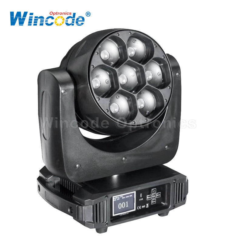 7×40W LED Moving Head Light With Zoom Pixel Function Beam Wash Effects