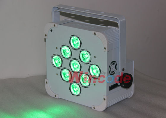 Good price Portable Spotlight For Stage 9×15W 5 / 9 Channels , Battery Powered Led Par Cans RGBWA online