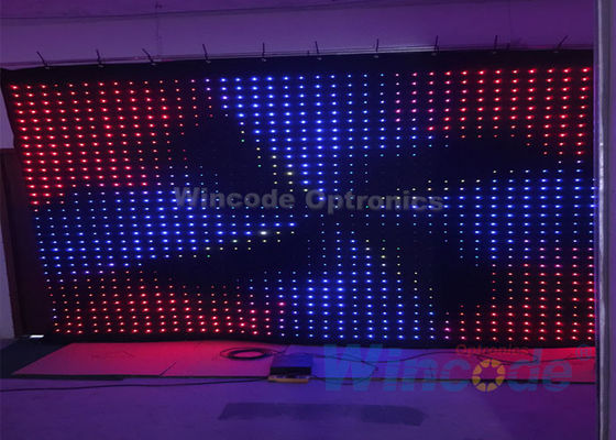 Good price P10 Flexible LED Curtain Flash Effects 4m X 6m With Fireproof Fabric Material online