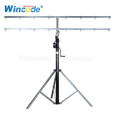 Good price 4.5M Double Bars Stage Light Stands With safety locking online